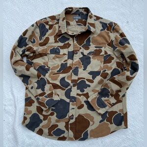 L.L. Bean Signature Archive Chamois Cloth Shirt - Duck Camo
